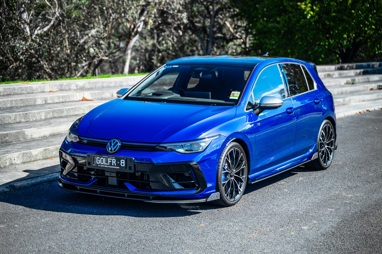 Flow Designs MK8.5 Golf R Chassis Mounted Front Lip Splitter