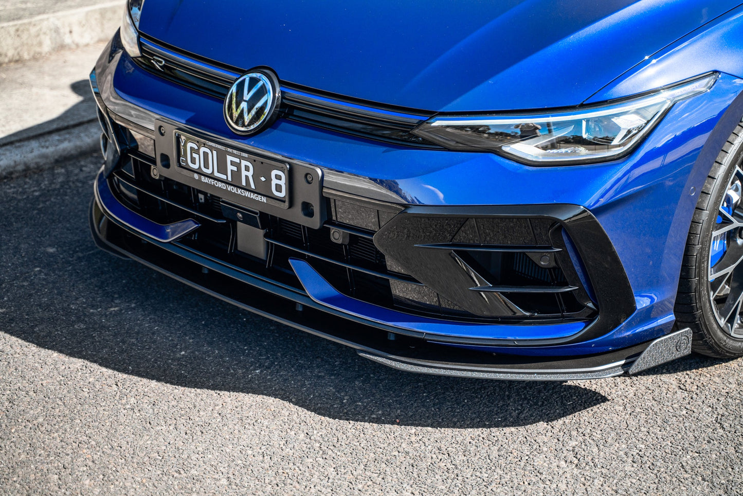 Flow Designs MK8.5 Golf R Chassis Mounted Front Lip Splitter