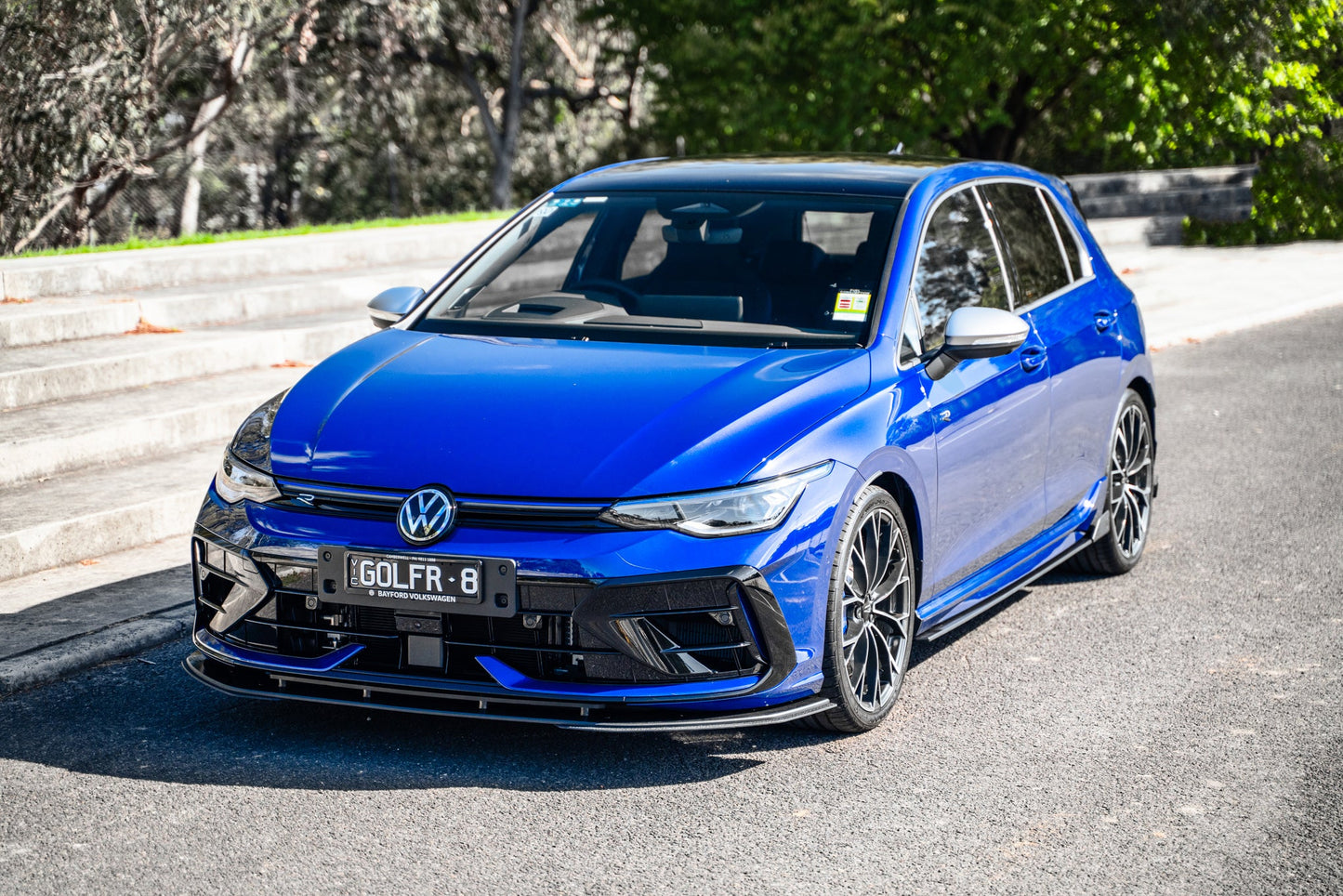 Flow Designs MK8.5 Golf R Front Lip Splitter Extensions (Pair)