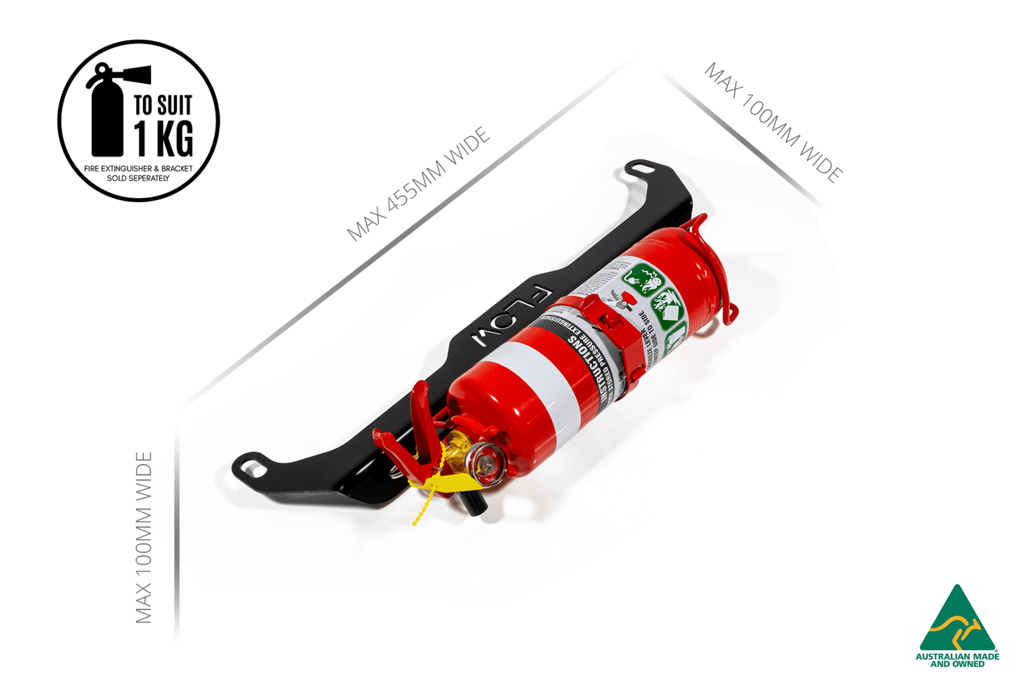 Flow Designs Cerato Fire Extinguisher Bracket/Mount