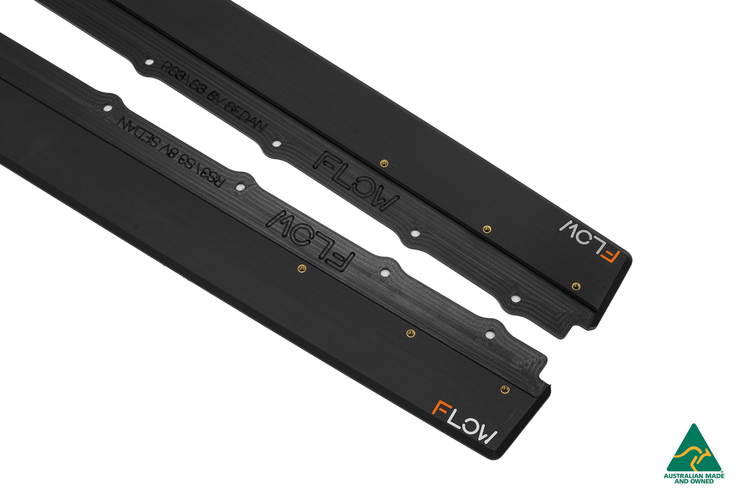 Flow Designs S3 8V Sedan Facelift Side Skirt Splitters (Pair)