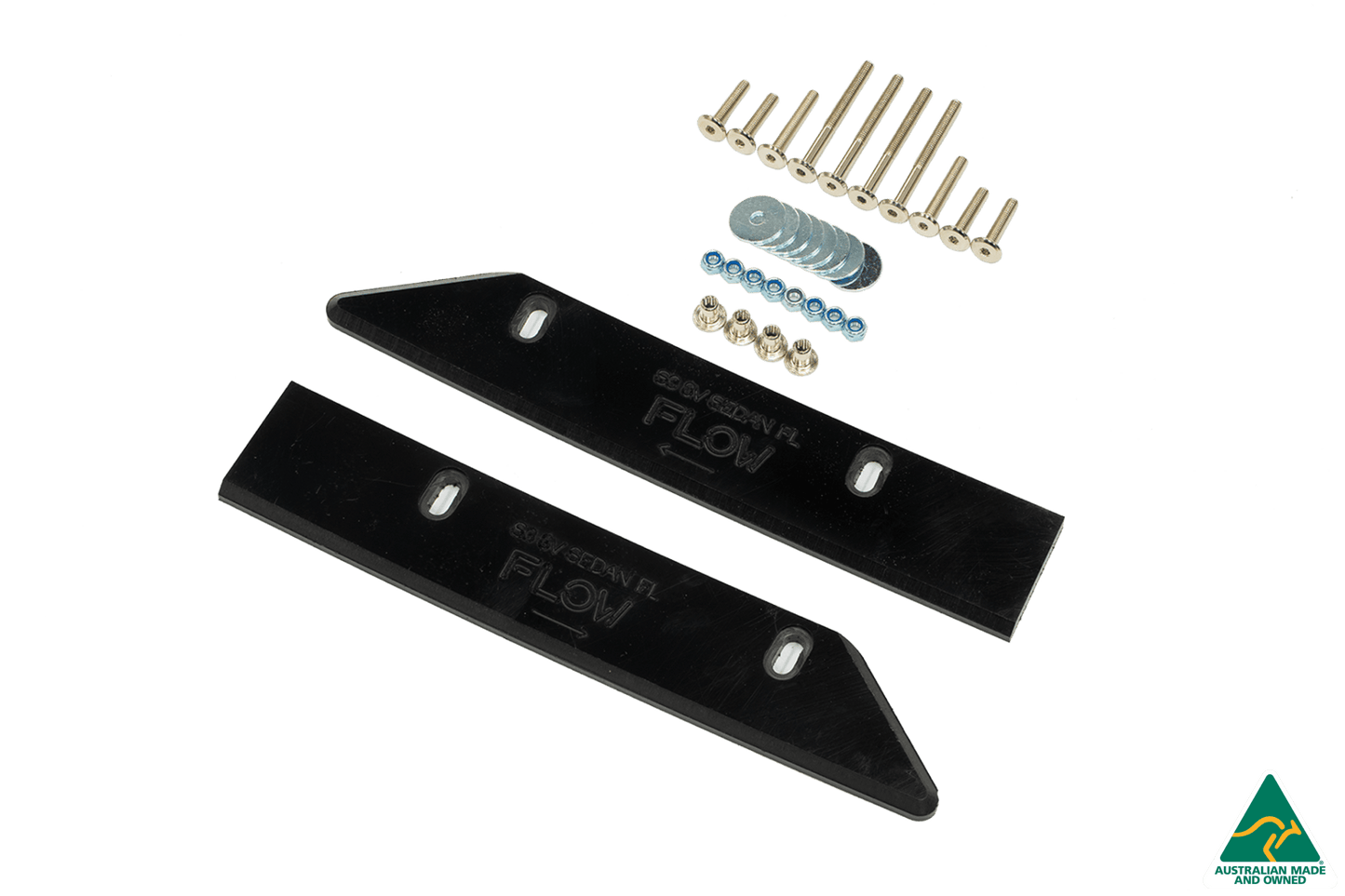 Flow Designs S3 8V Sedan Facelift Front Lip Splitter & Mounting Brace