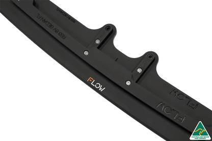 Flow Designs RS3 8V Sedan Facelift Front Lip Splitter & Stainless Steel Mounting Brace