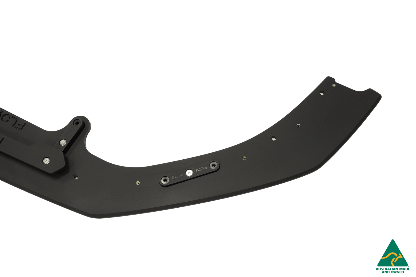 Flow Designs RS3 8V Sedan Facelift Front Lip Splitter & Stainless Steel Mounting Brace