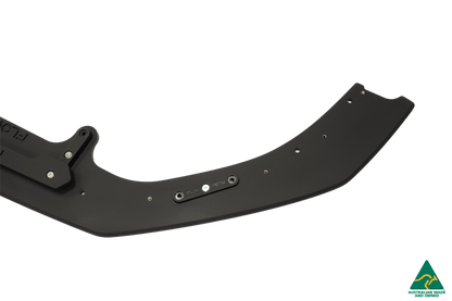 Flow Designs RS3 8V Sedan Facelift Front Lip Splitter & Stainless Steel Mounting Brace