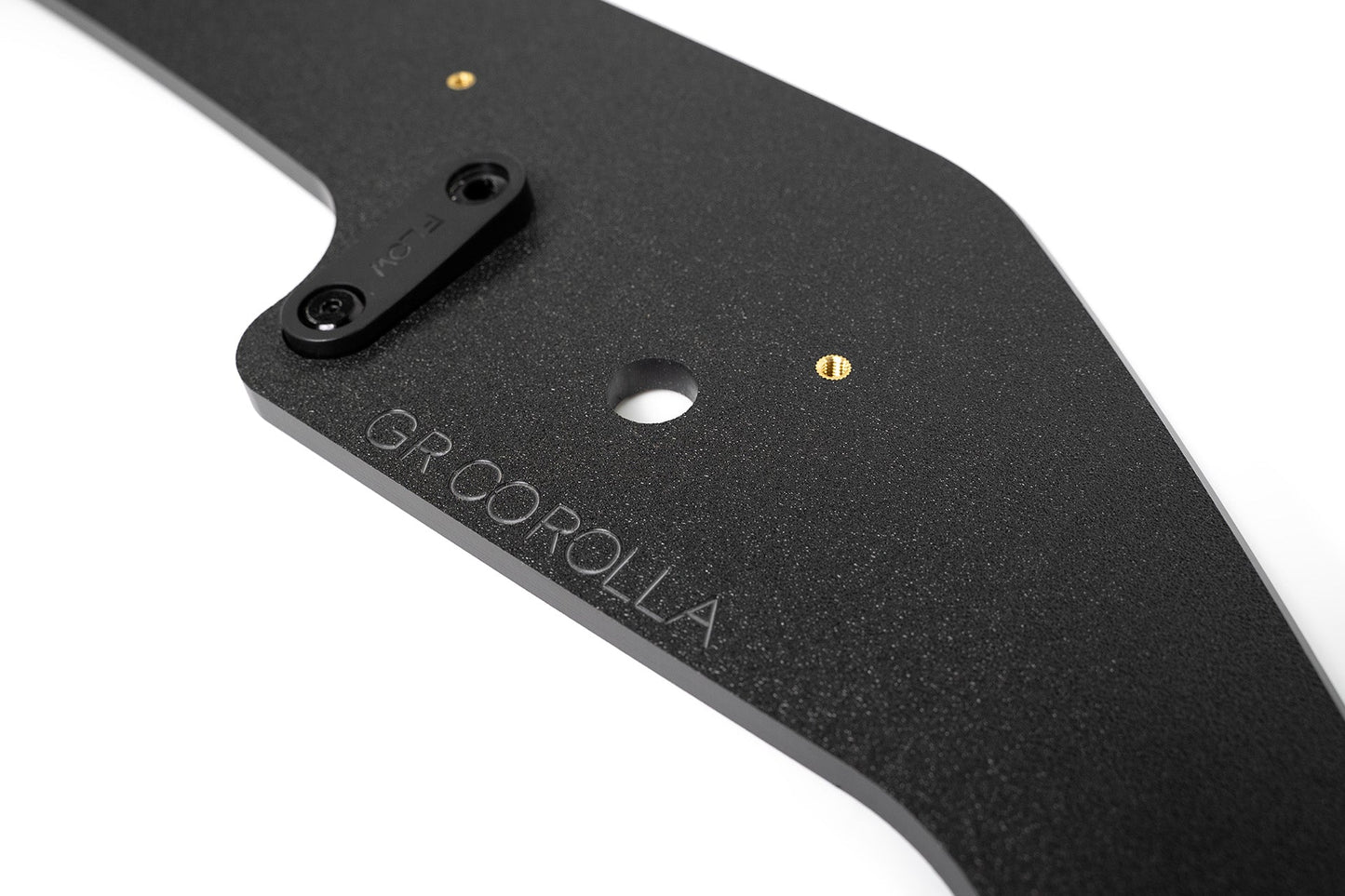 Flow Designs Corolla GR Chassis Mounted Front Lip Splitter (TEXTURED)