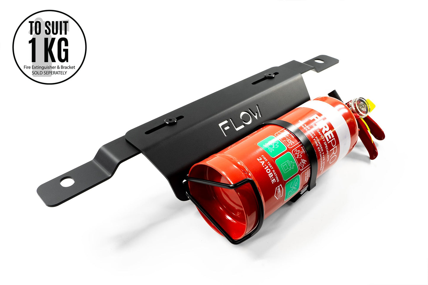 Flow Designs Corolla GR Adjustable Fire Extinguisher Bracket/Mount