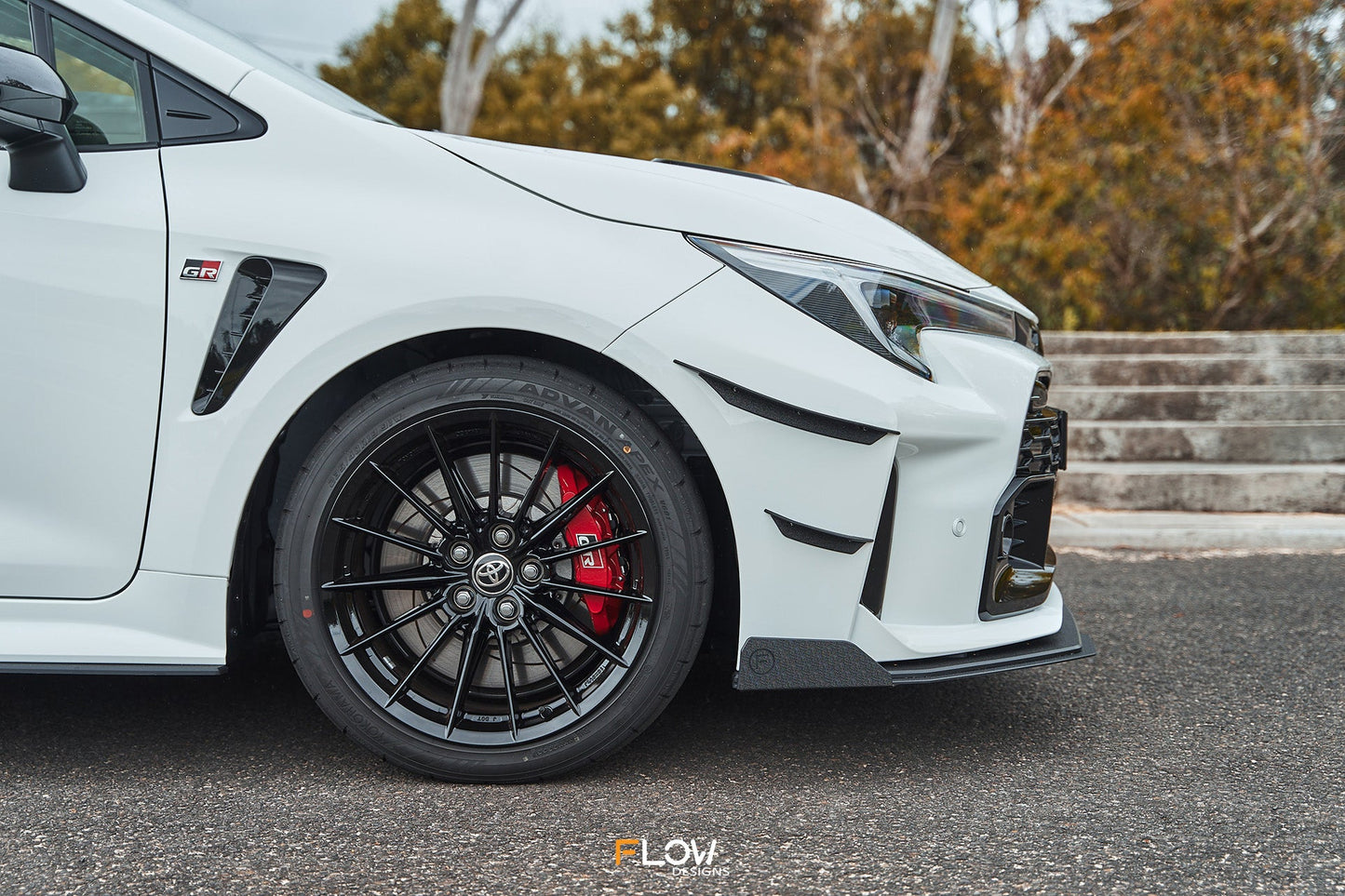 Flow Designs Corolla GR Front Bumper Canards