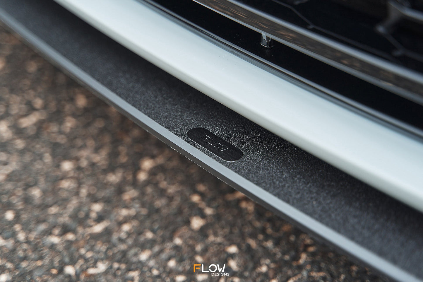 Flow Designs Corolla GR Chassis Mounted Front Lip Splitter (TEXTURED)