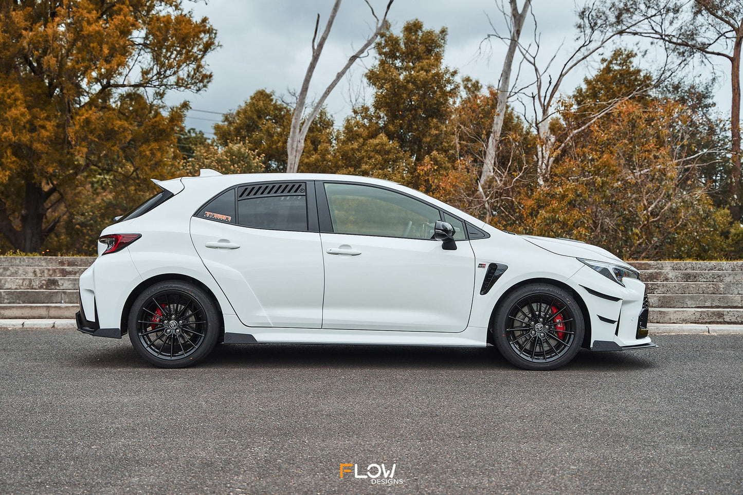 Flow Designs RETURNED STOCK - Corolla GR Side Skirt Splitters (TEXTURED: Pair)