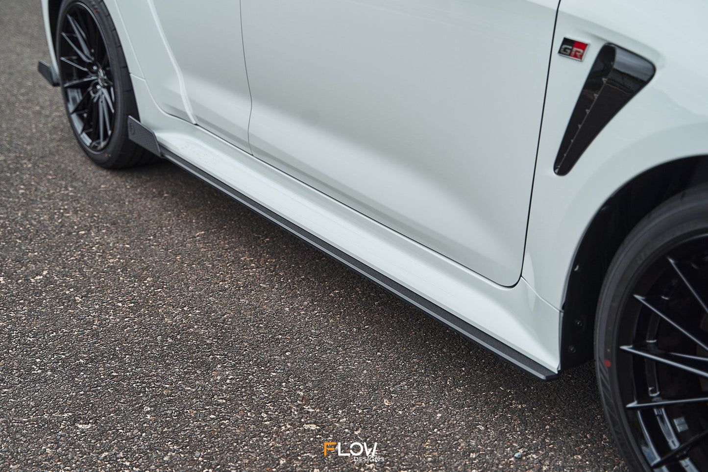 Flow Designs Corolla GR Side Skirt Splitters (TEXTURED: Pair)