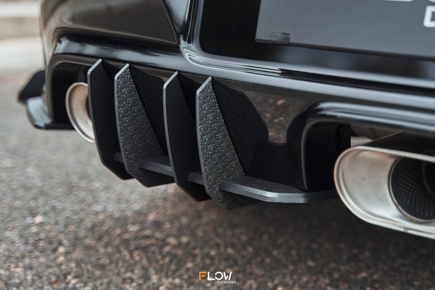 Flow Designs Corolla GR Flow-Lock Rear Diffuser (TEXTURED)