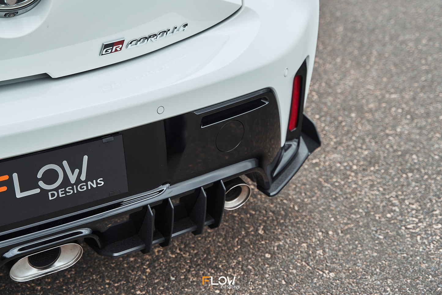 Flow Designs Corolla GR Flow-Lock Rear Diffuser (TEXTURED)