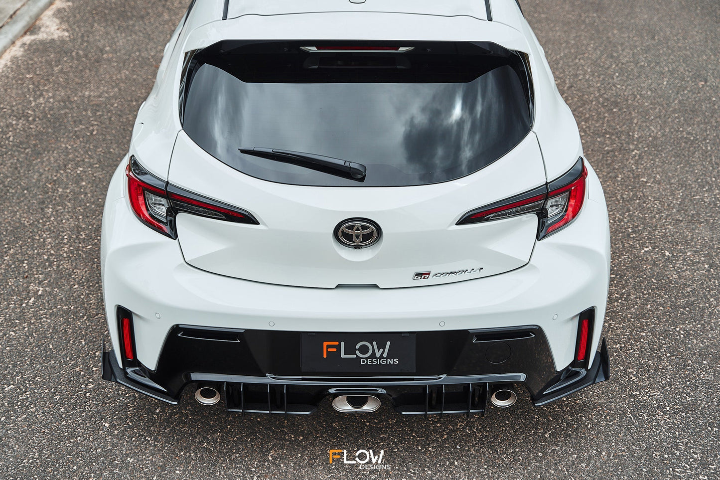 Flow Designs Corolla GR Flow-Lock Rear Diffuser (TEXTURED)