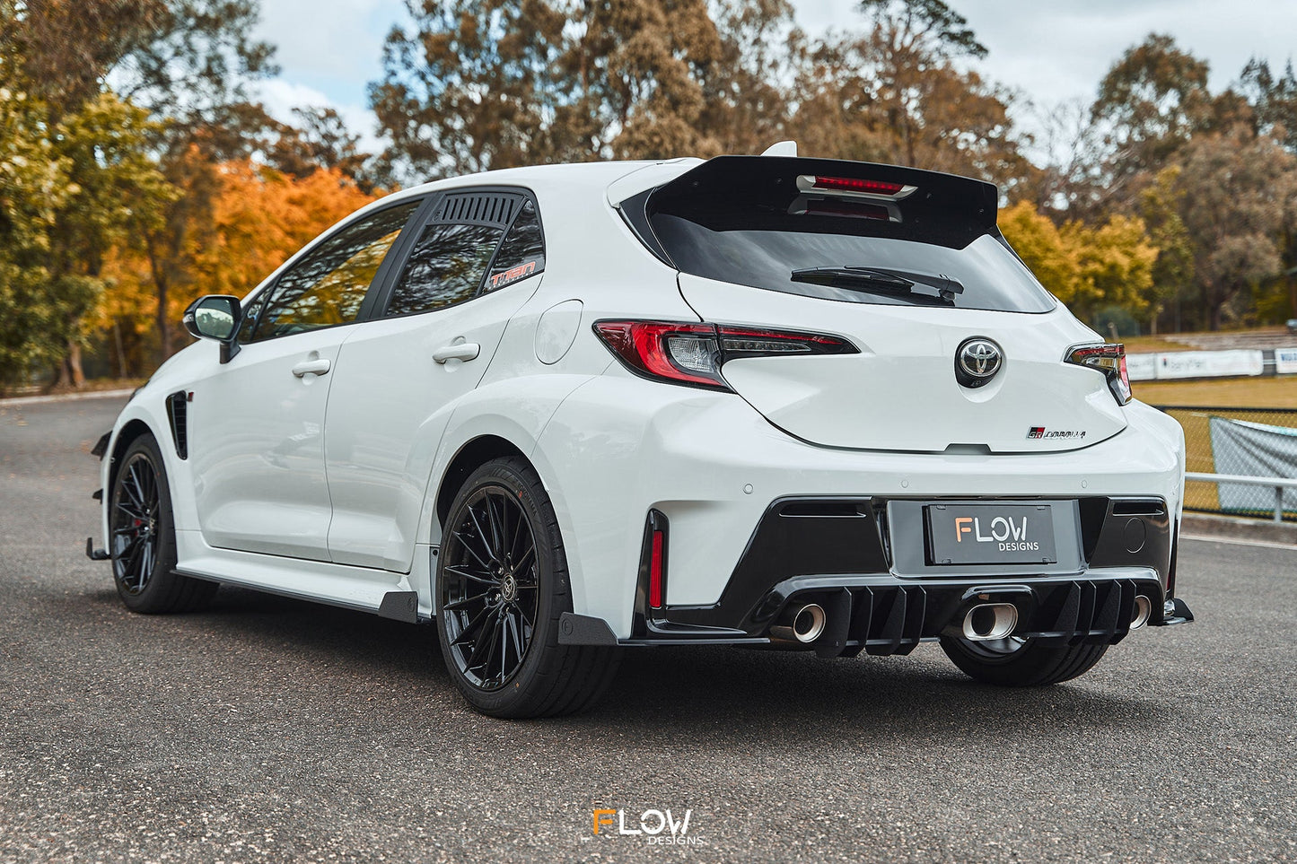 Flow Designs Corolla GR Rear Spats (TEXTURED; Pair)