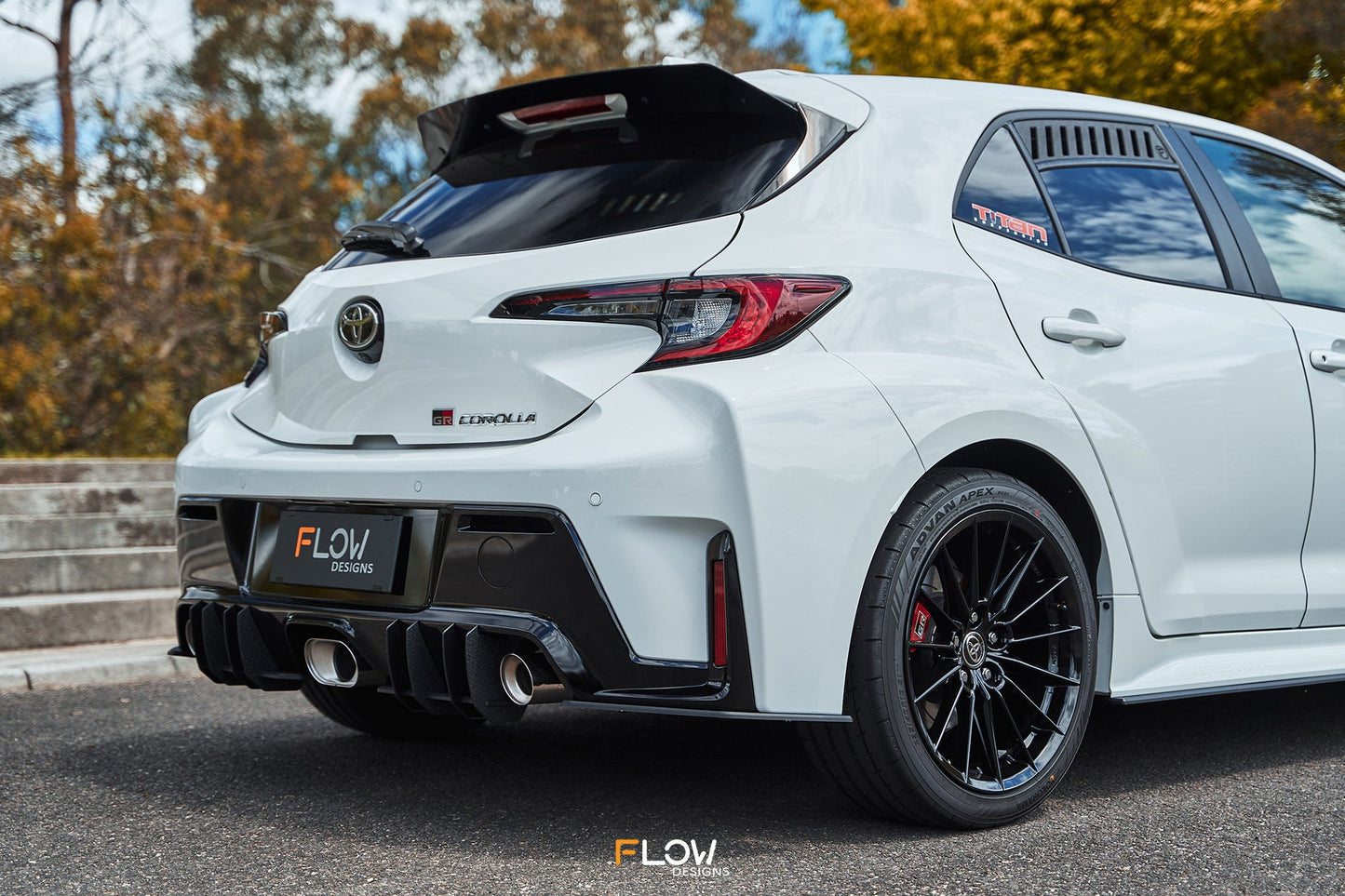 Flow Designs Corolla GR Rear Spoiler Extension