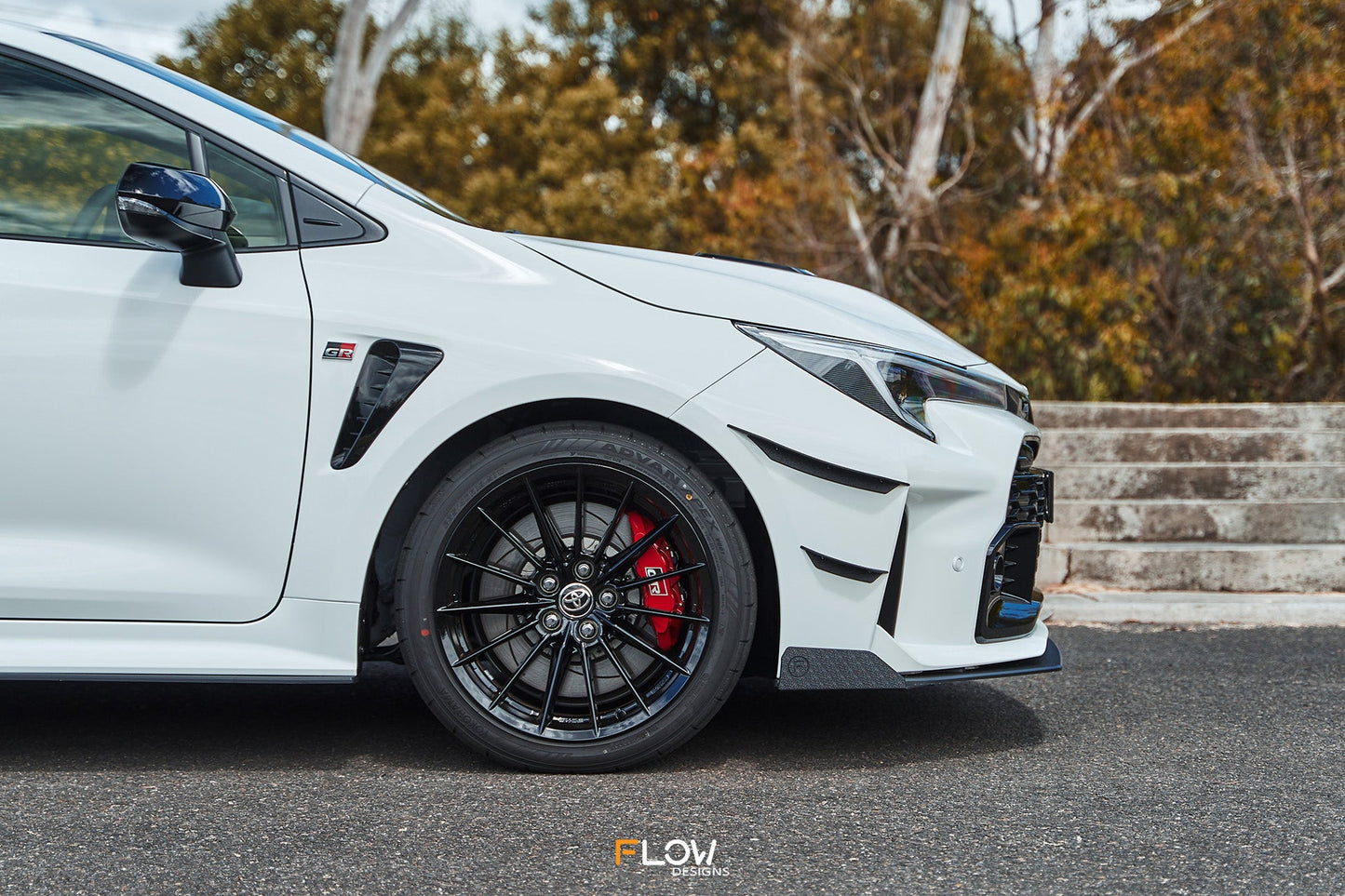 Flow Designs Corolla GR Front Lip Splitter Winglets (Pair)