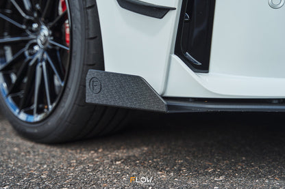 Flow Designs Corolla GR Chassis Mounted Front Lip Splitter (TEXTURED)