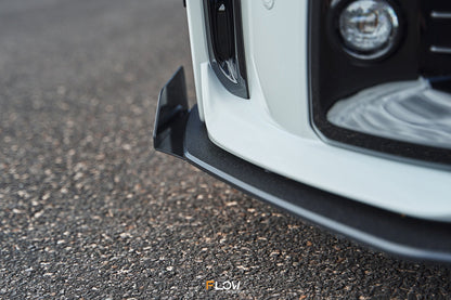 Flow Designs Corolla GR Chassis Mounted Front Lip Splitter (TEXTURED)