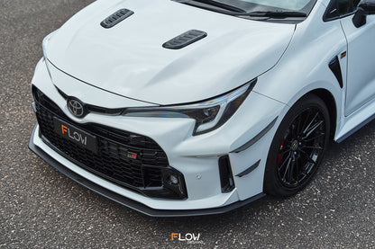 Flow Designs Corolla GR Chassis Mounted Front Lip Splitter (TEXTURED)