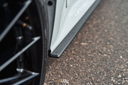 Flow Designs Corolla GR Side Skirt Splitters (TEXTURED: Pair)