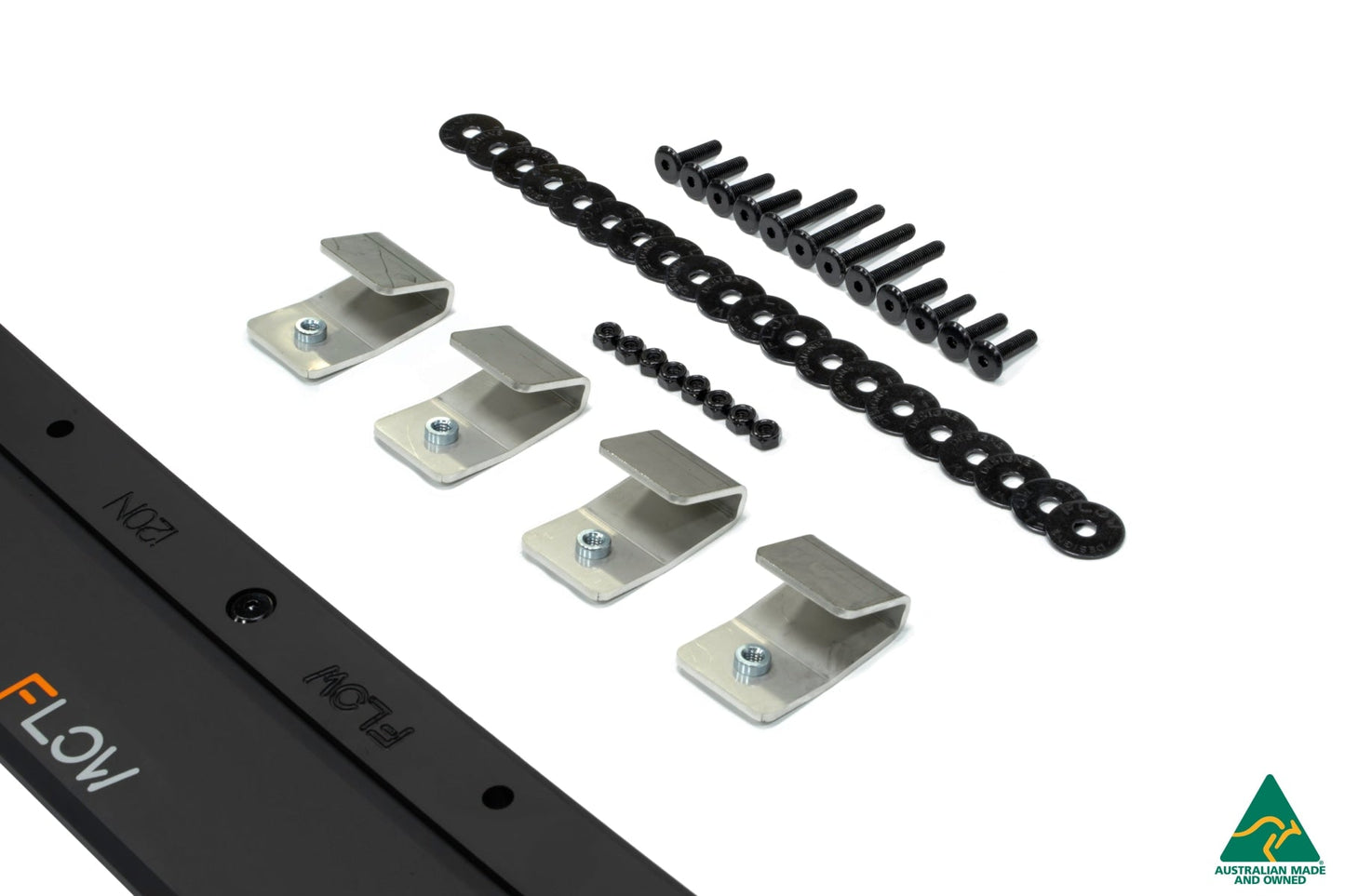 Flow Designs EX-DISPLAY - i20 N BC3 Front Lip Splitter & Mounting Brackets - GLOSS BLACK