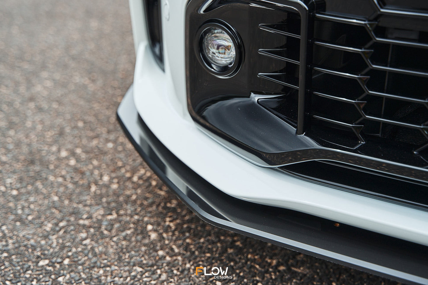 Flow Designs RETURNED STOCK - Corolla GR Chassis Mounted Front Lip Splitter (GLOSS)