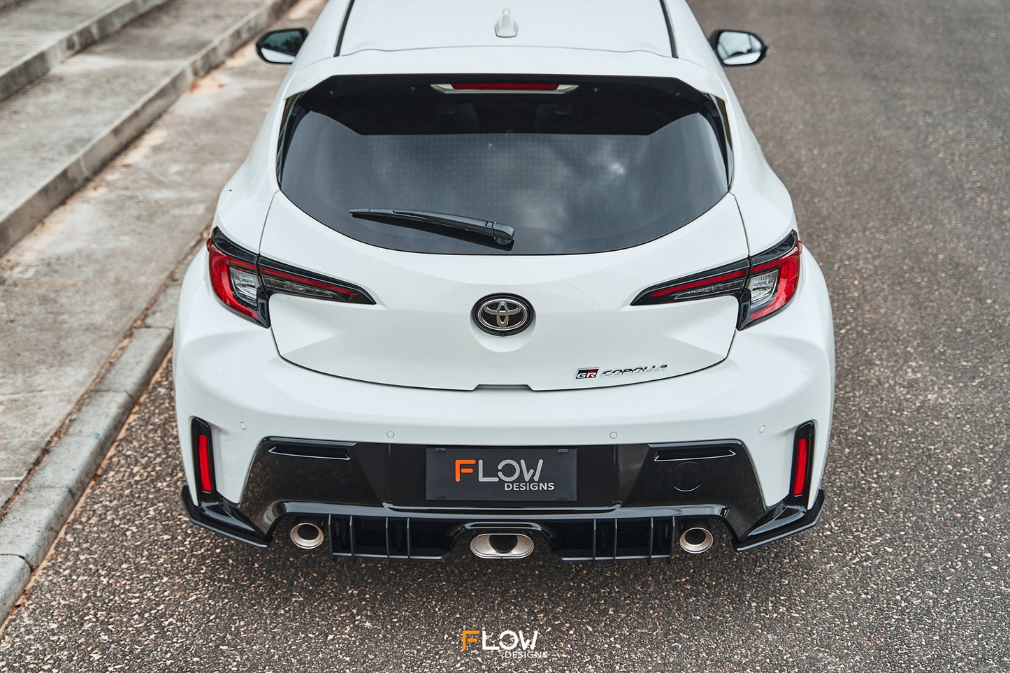 Flow Designs Corolla GR Rear Spats (GLOSS; Pair)