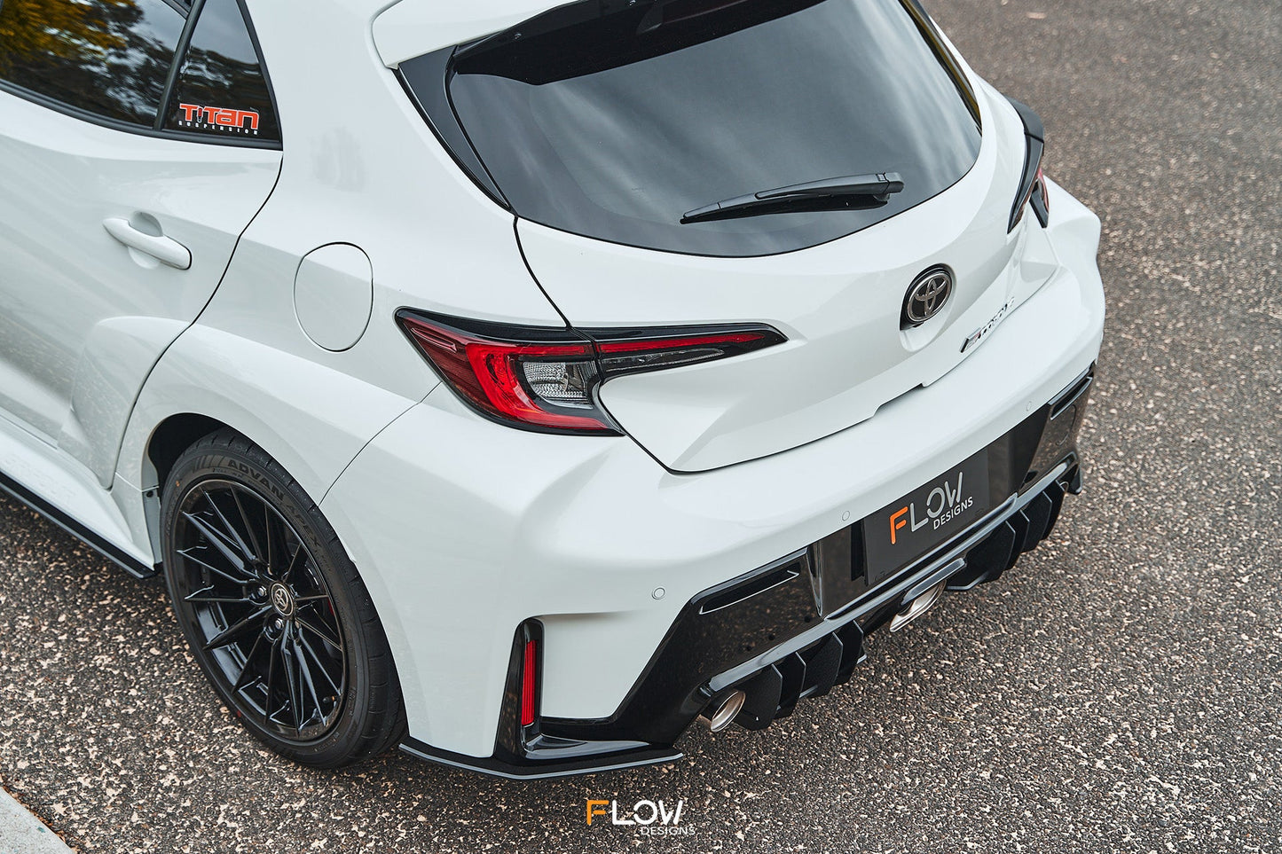 Flow Designs Corolla GR Flow-Lock Rear Diffuser (GLOSS)