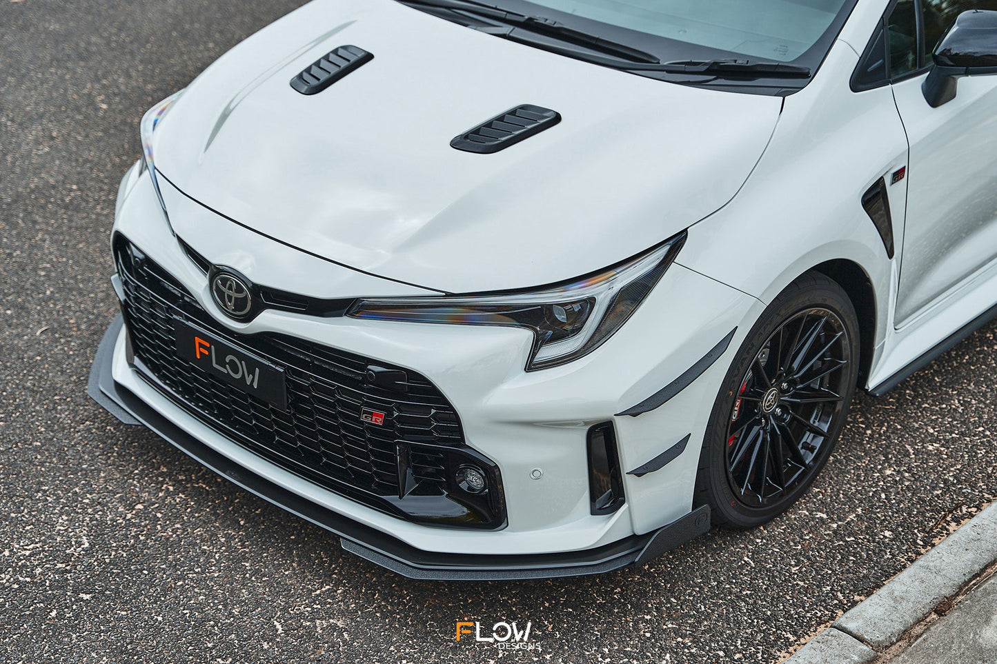 Flow Designs DEMO STOCK - Corolla GR Chassis Mounted Front Lip Splitter (GLOSS)