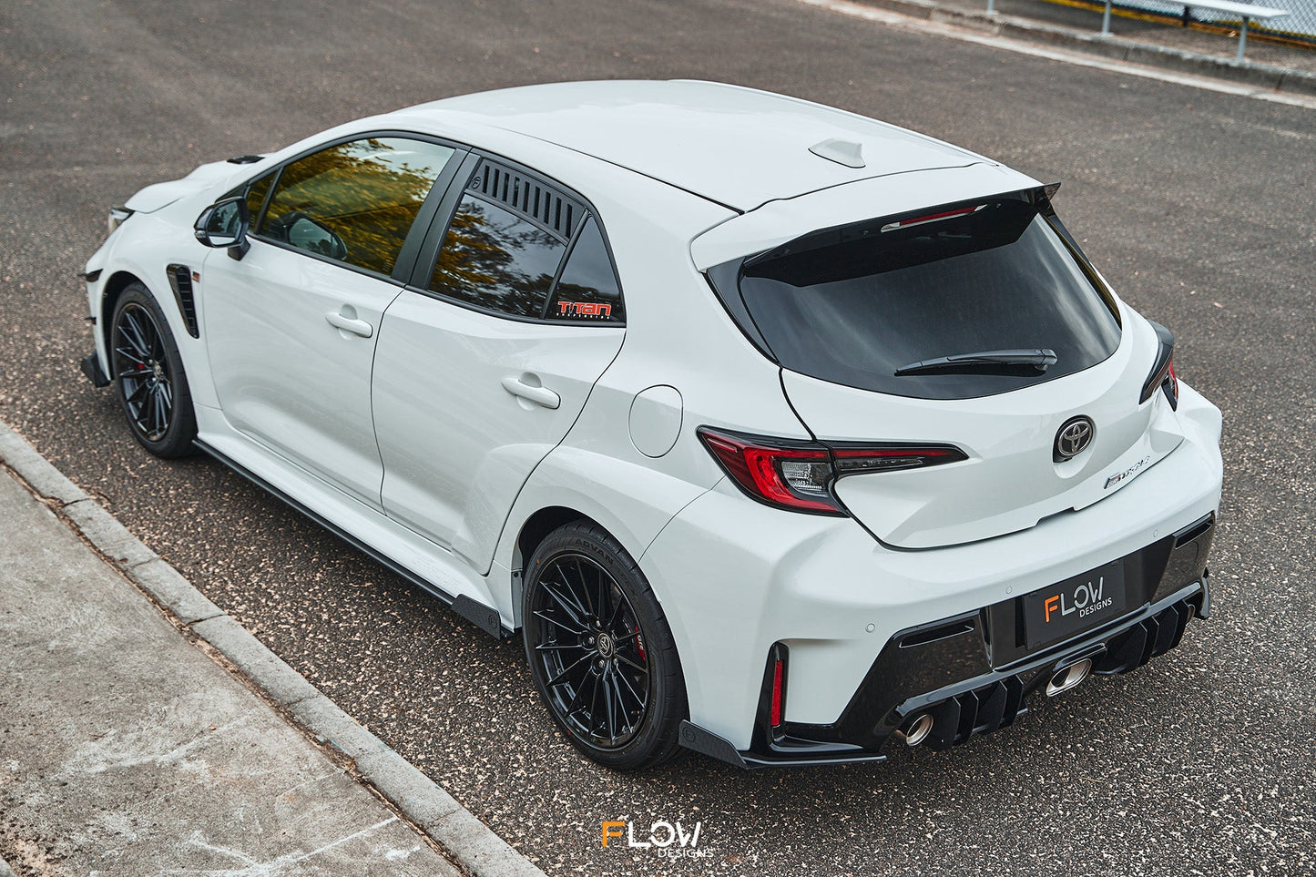 Flow Designs Corolla GR Rear Spats (GLOSS; Pair)