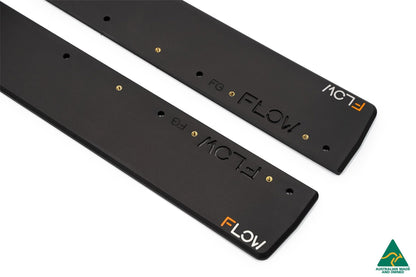 Flow Designs EX-DISPLAY - MK1 Falcon FG Side Skirt Splitters (Pair) - GLOSS BLACK