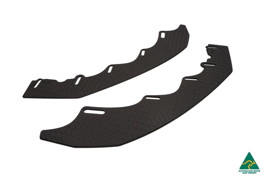 Flow Designs MK7.5 Golf R Wagon Front Lip Splitter Extensions (Pair)