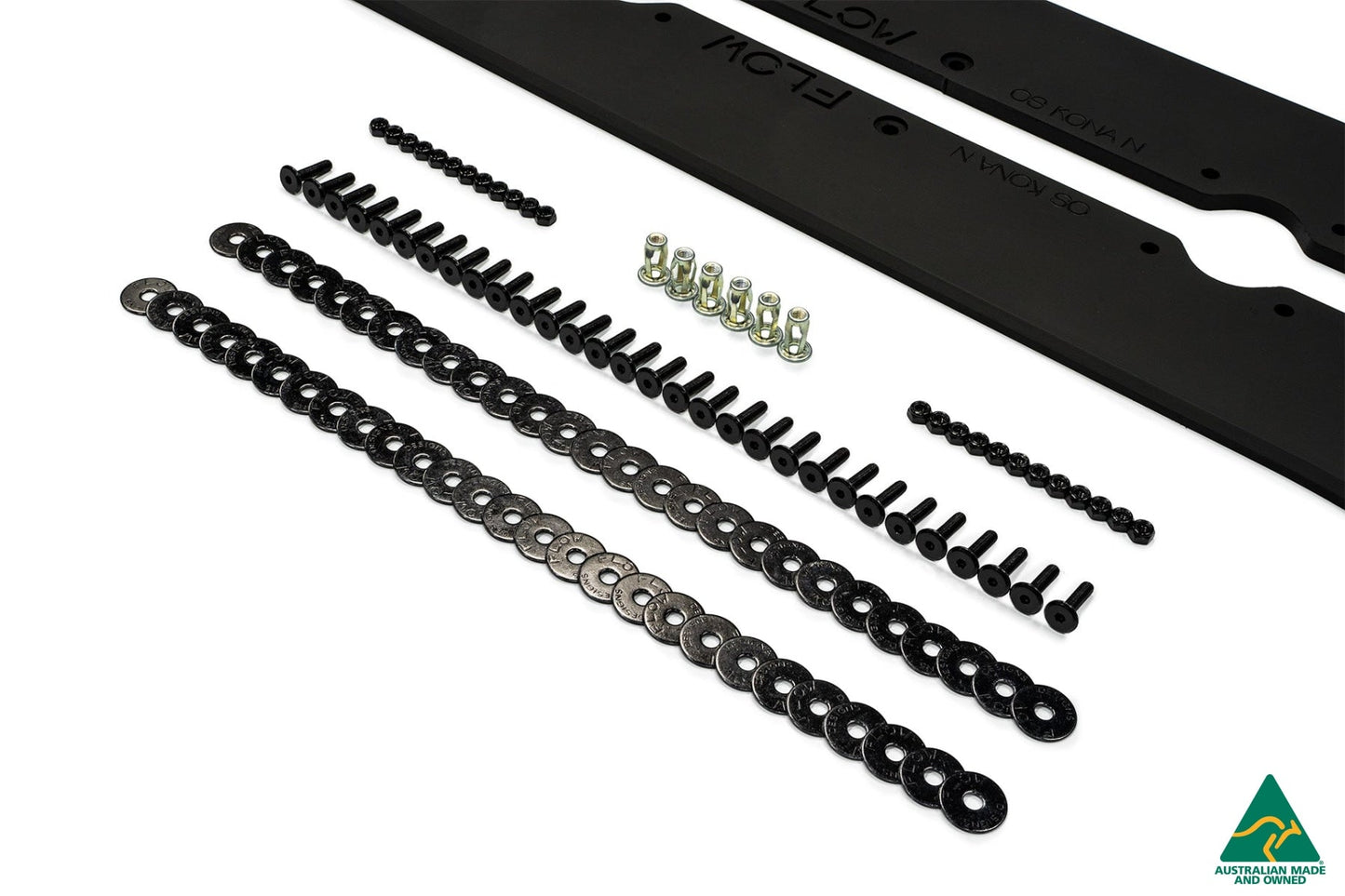 Flow Designs RETURNED STOCK - Kona N Side Skirt Splitters (Pair) - GLOSS BLACK