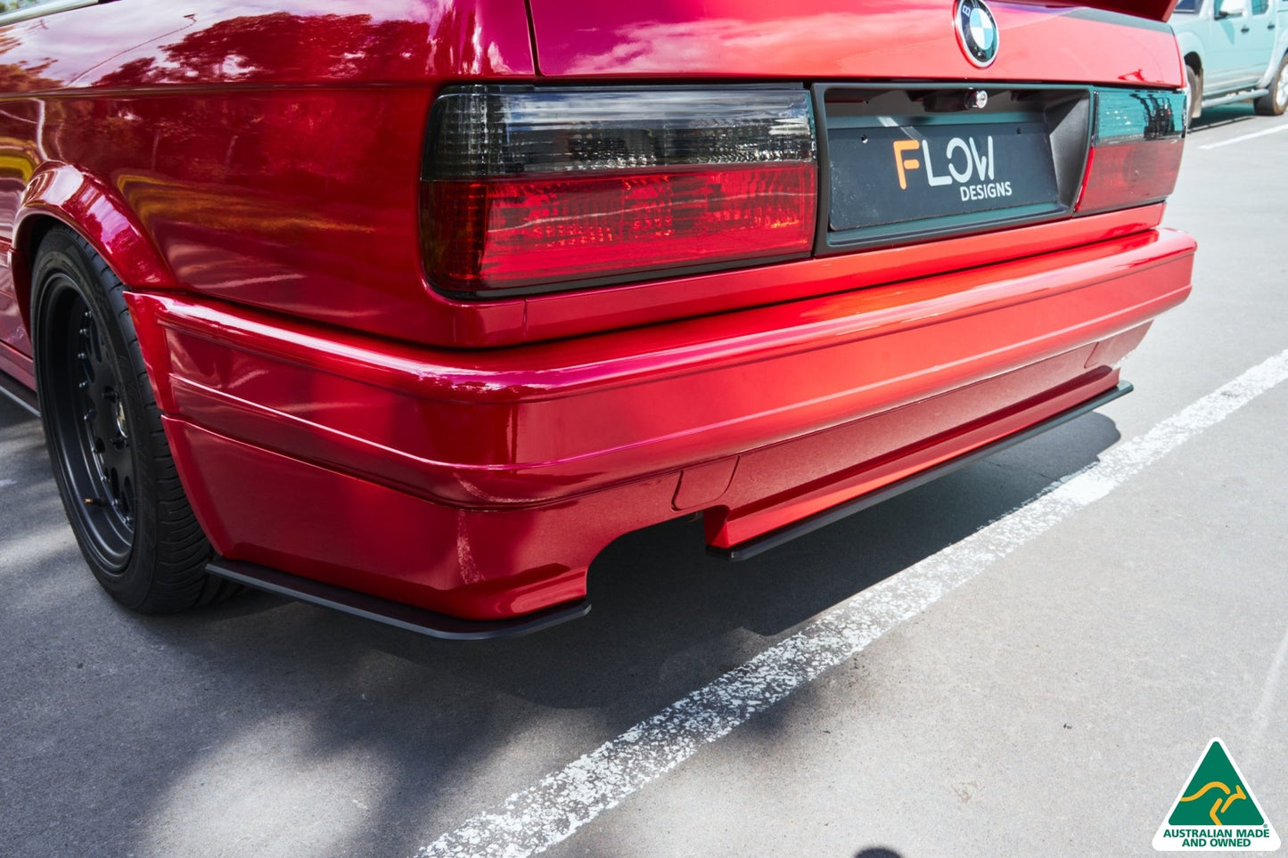 Flow Designs E30 M-Tech 2 Rear Bumper Extension (2 Piece)