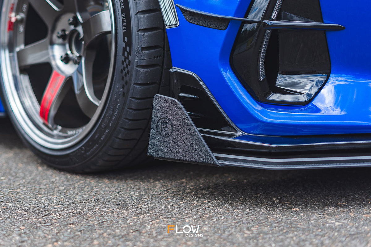 Flow Designs ZD8 BRZ STI Front Lip Splitter Winglets (Pair)