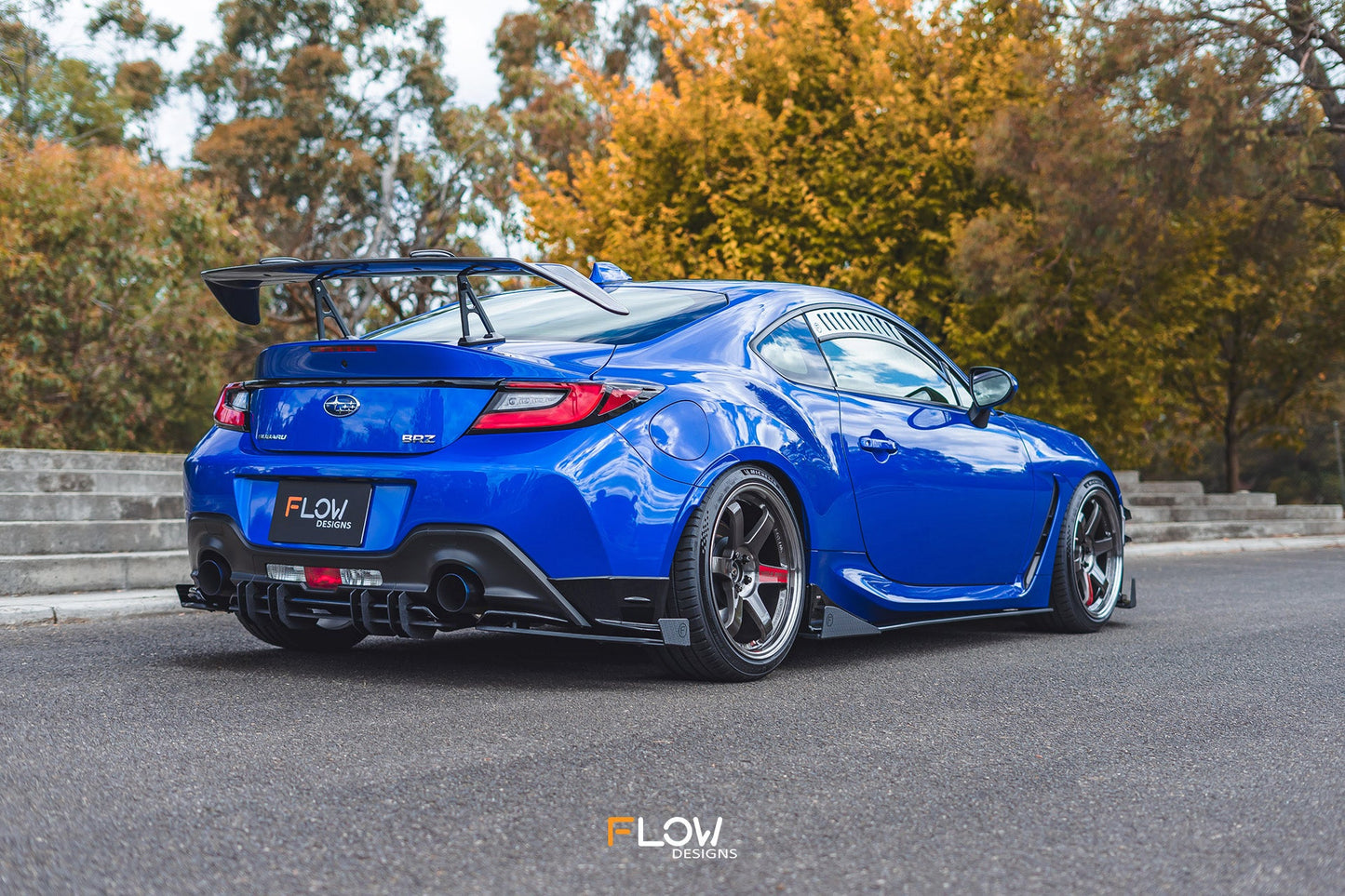 Flow Designs ZD8 BRZ STI Rear Spats (GLOSS; Pair)