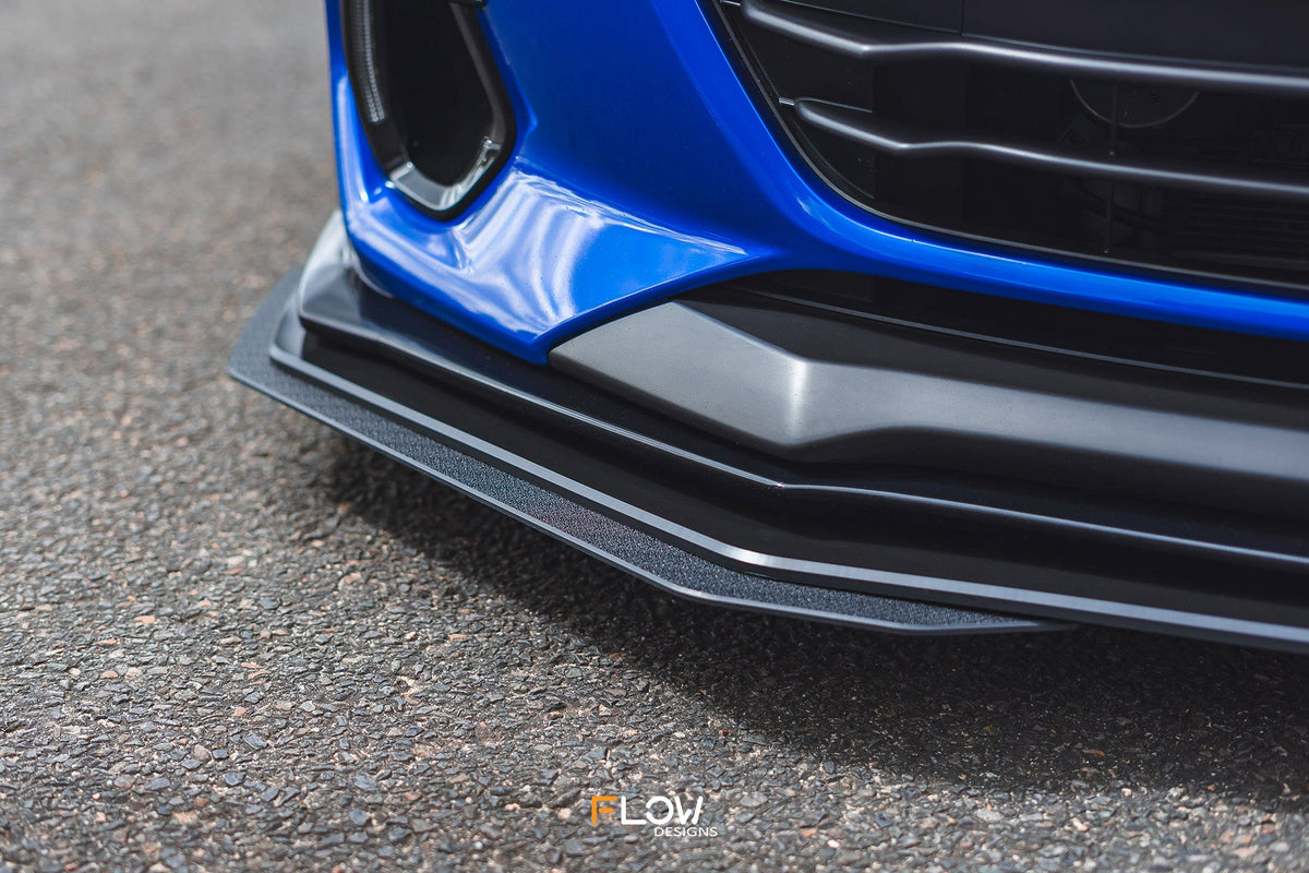 Flow Designs ZD8 BRZ STI Front Lip Splitter Extensions (Pair)