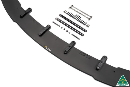 Flow Designs Lancer Ralliart CJ Front Splitter V2.5 With Support Rods