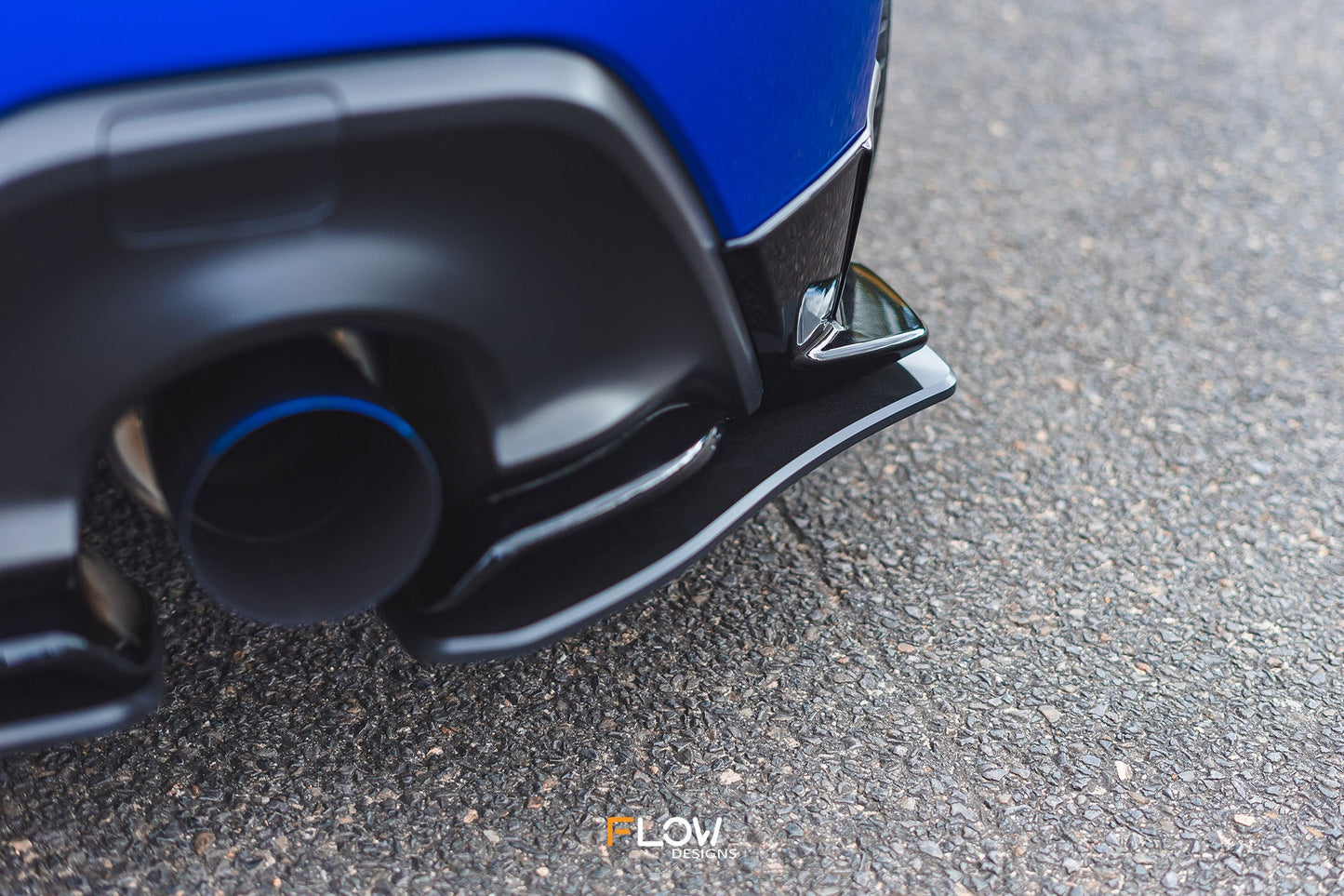 Flow Designs ZD8 BRZ STI Rear Spats (GLOSS; Pair)