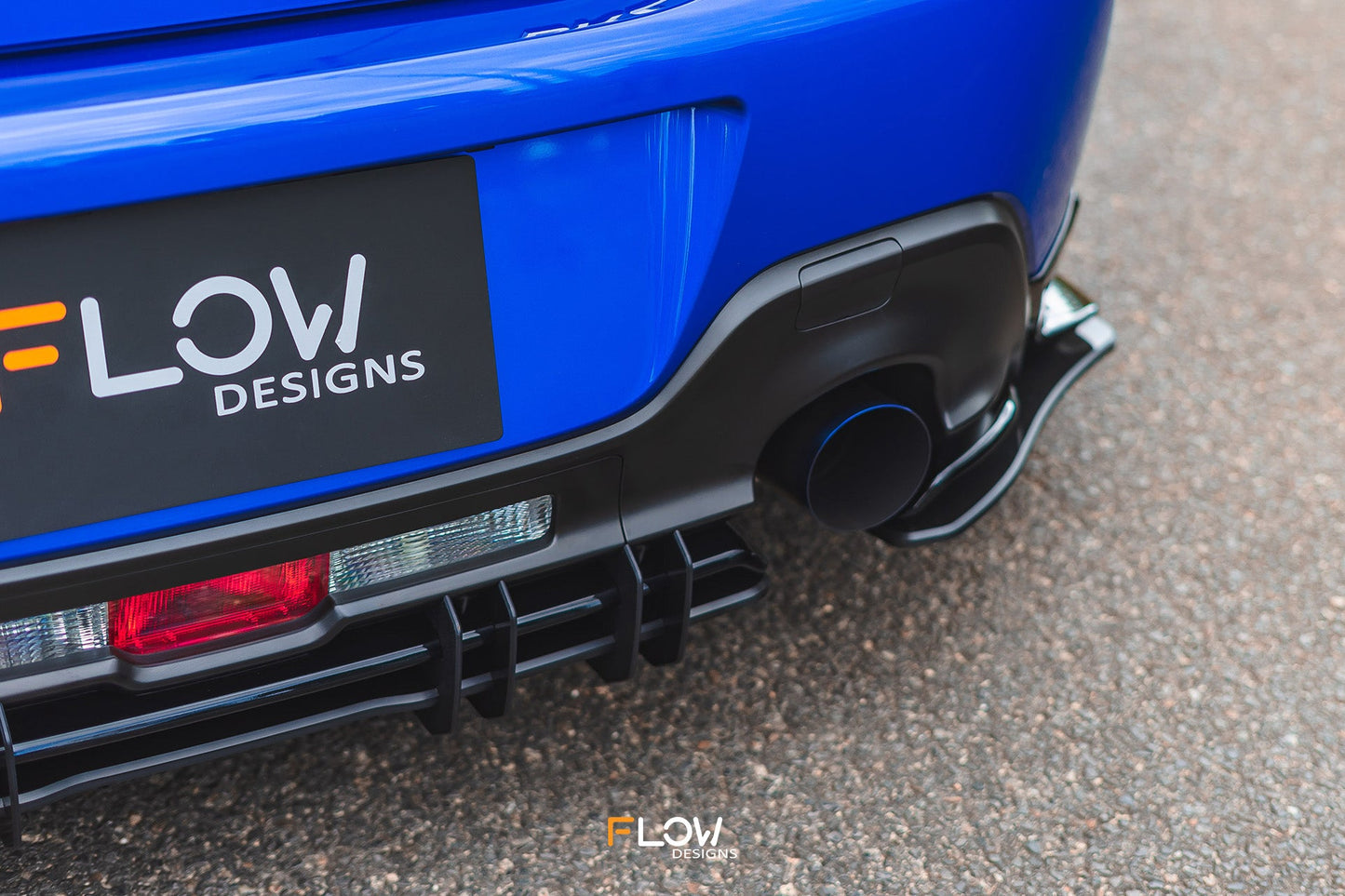 Flow Designs ZD8 BRZ STI Rear Spats (GLOSS; Pair)