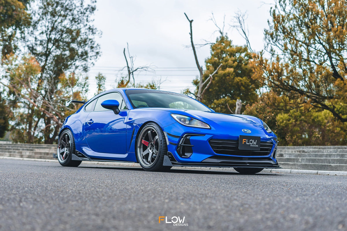 Flow Designs ZD8 BRZ STI Front Lip Splitter Winglets (Pair)
