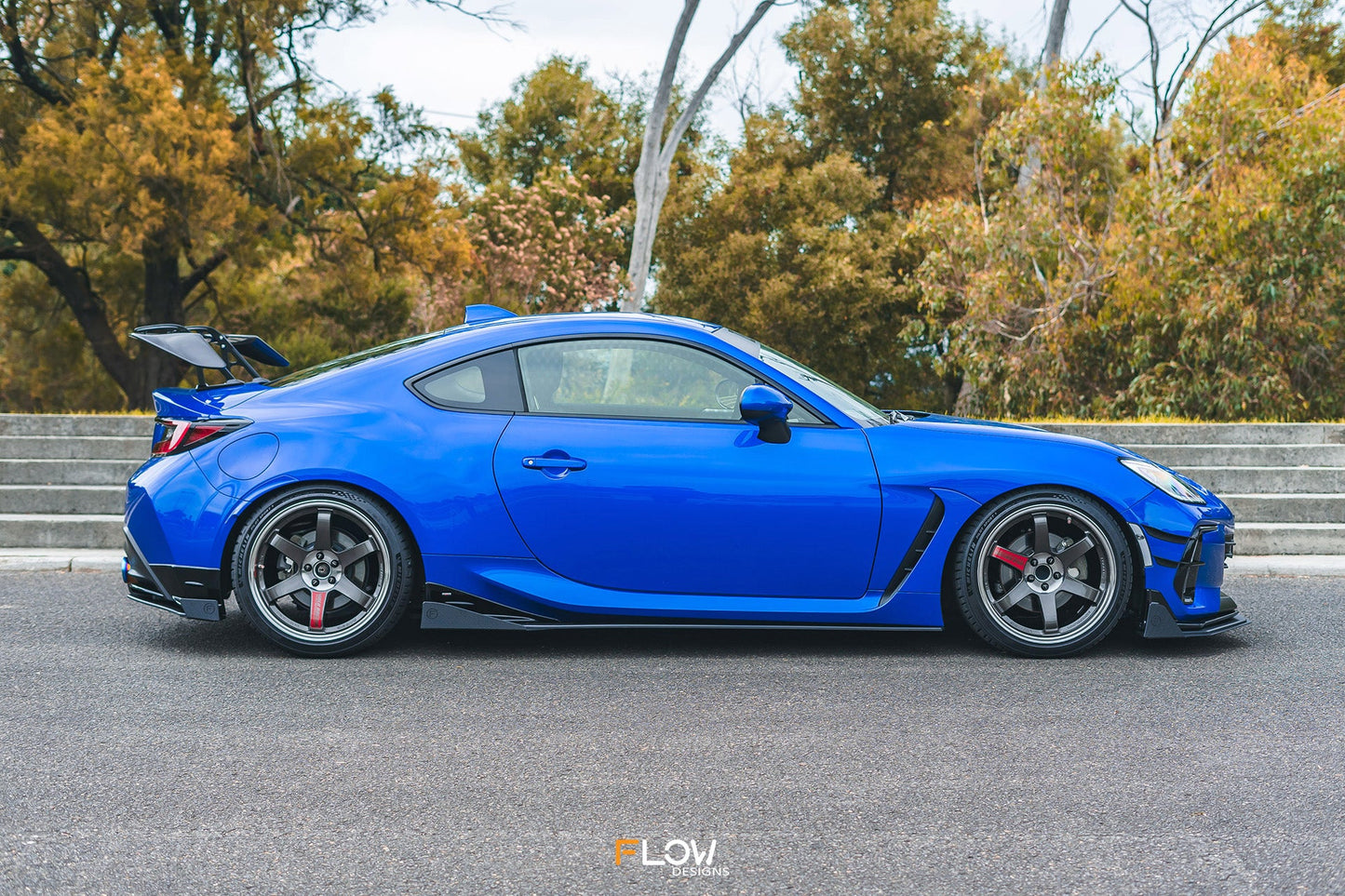 Flow Designs ZD8 BRZ STI Side Skirt Splitter Winglets (Pair)