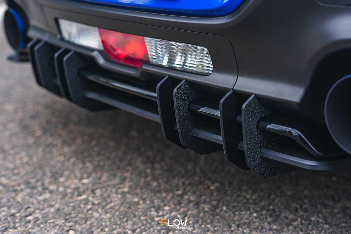 Flow Designs ZD8 BRZ STI Flow-Lock Rear Diffuser (TEXTURED)