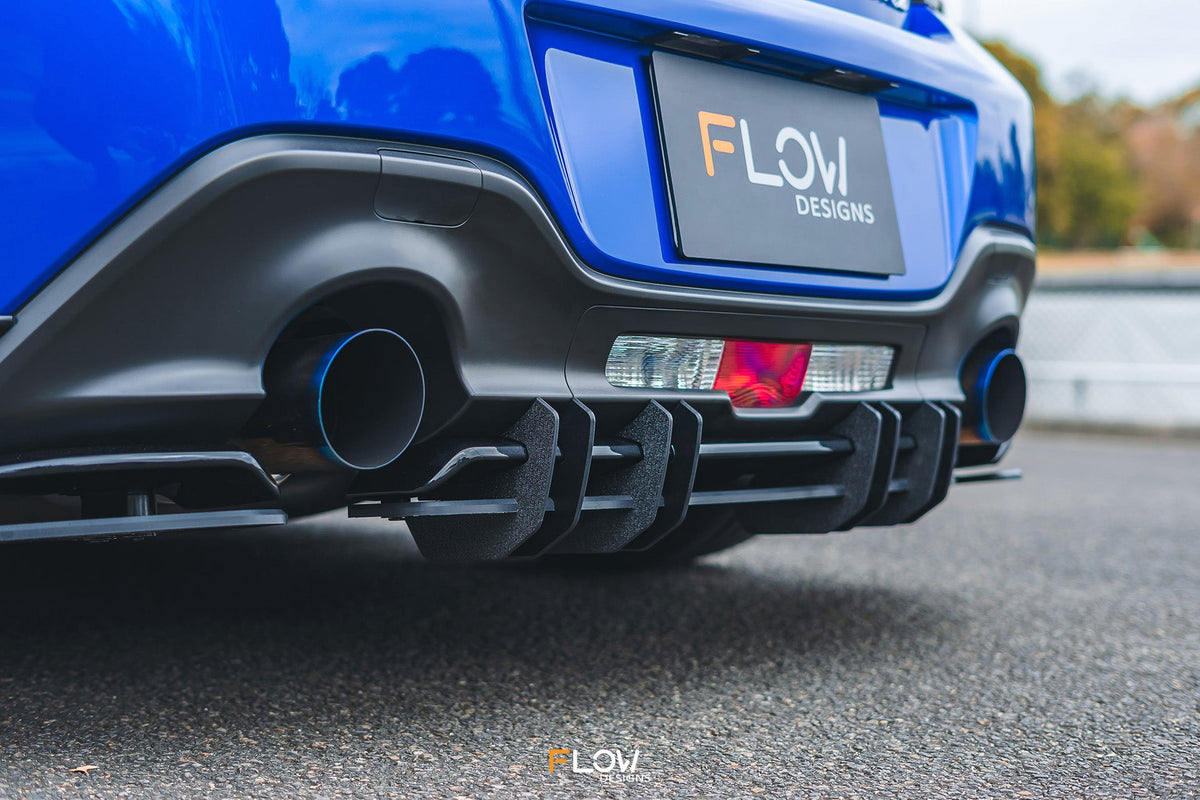 Flow Designs ZD8 BRZ STI Flow-Lock Rear Diffuser (TEXTURED)