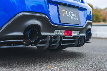 Flow Designs ZD8 BRZ STI Flow-Lock Rear Diffuser (TEXTURED)