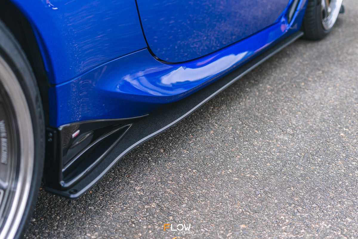 Flow Designs ZD8 BRZ STI Side Skirt Splitters (TEXTURED: Pair)