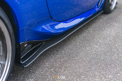 Flow Designs ZD8 BRZ STI Side Skirt Splitters (TEXTURED: Pair)