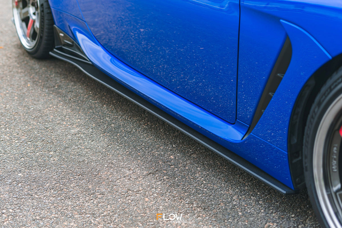 Flow Designs ZD8 BRZ STI Side Skirt Splitters (TEXTURED: Pair)