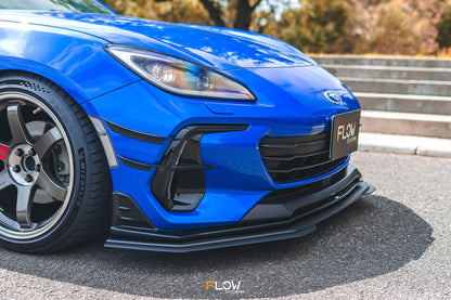 Flow Designs ZD8 BRZ STI Front Lip Splitter Extensions (Pair)